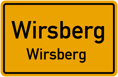 Straßenverzeichnis Wirsberg Wirsberg