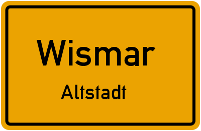Straßenverzeichnis Wismar Altstadt