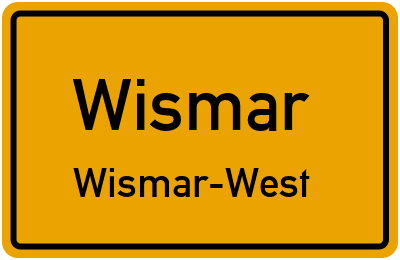 Straßenverzeichnis Wismar Wismar-West