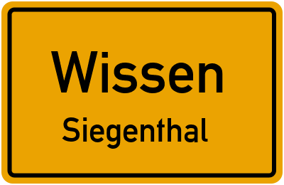 Straßenverzeichnis Wissen Siegenthal