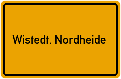 Ortsschild von Gemeinde Wistedt, Nordheide in Niedersachsen