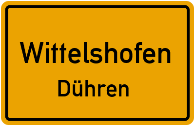 Straßenverzeichnis Wittelshofen Dühren