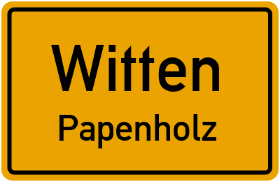 Straßenverzeichnis Witten Papenholz