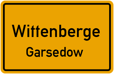 Straßenverzeichnis Wittenberge Garsedow