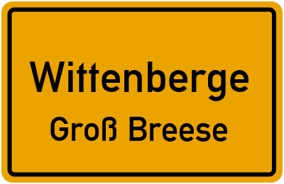 Straßenverzeichnis Wittenberge Groß Breese