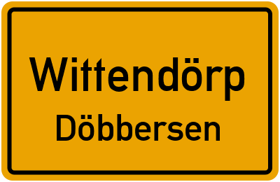 Straßenverzeichnis Wittendörp Döbbersen