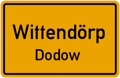 Straßenverzeichnis Wittendörp Dodow