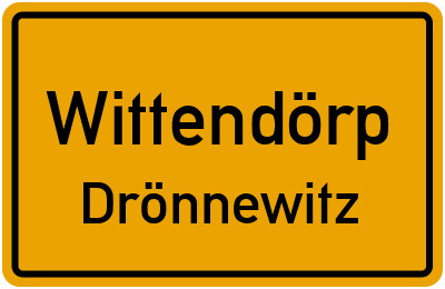 Straßenverzeichnis Wittendörp Drönnewitz