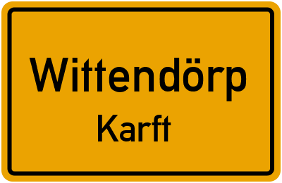 Straßenverzeichnis Wittendörp Karft