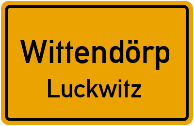 Straßenverzeichnis Wittendörp Luckwitz