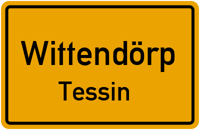 Straßenverzeichnis Wittendörp Tessin