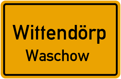 Straßenverzeichnis Wittendörp Waschow