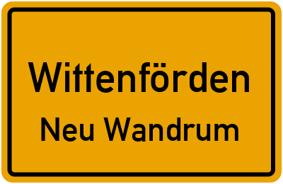 Straßenverzeichnis Wittenförden Neu Wandrum