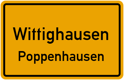 Straßenverzeichnis Wittighausen Poppenhausen
