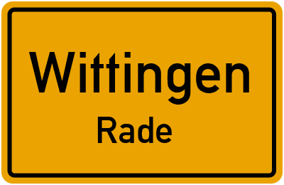 Straßenverzeichnis Wittingen Rade