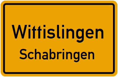 Straßenverzeichnis Wittislingen Schabringen