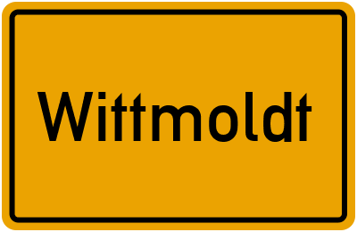 Ortsschild von Gemeinde Wittmoldt in Schleswig-Holstein