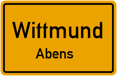 Straßenverzeichnis Wittmund Abens