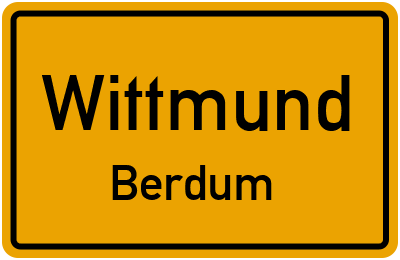 Straßenverzeichnis Wittmund Berdum