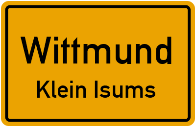 Straßenverzeichnis Wittmund Klein Isums