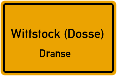 Straßenverzeichnis Wittstock (Dosse) Dranse