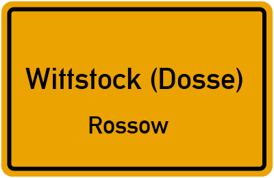 Straßenverzeichnis Wittstock (Dosse) Rossow