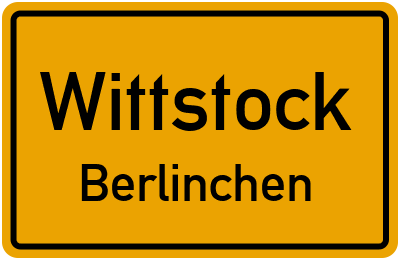Straßenverzeichnis Wittstock Berlinchen