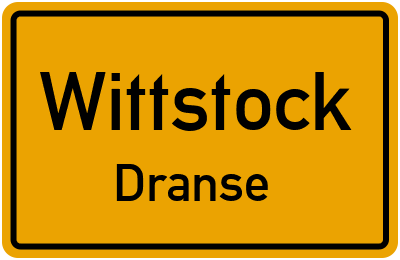 Straßenverzeichnis Wittstock Dranse