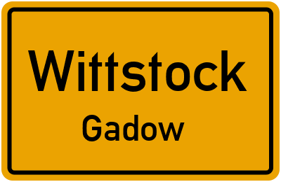 Straßenverzeichnis Wittstock Gadow