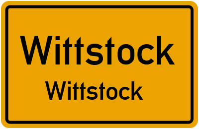 Straßenverzeichnis Wittstock Wittstock