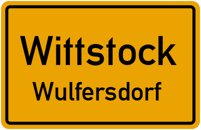 Straßenverzeichnis Wittstock Wulfersdorf