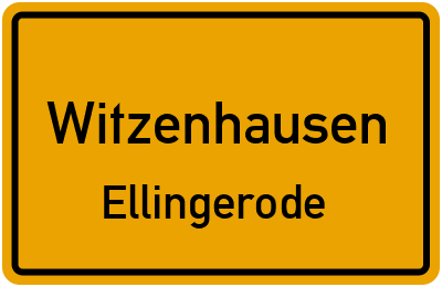 Straßenverzeichnis Witzenhausen Ellingerode