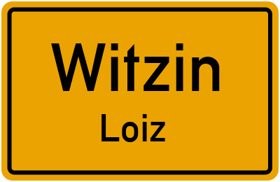 Straßenverzeichnis Witzin Loiz