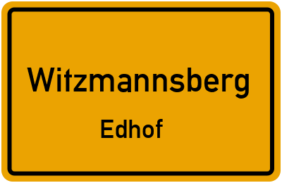 Straßenverzeichnis Witzmannsberg Edhof