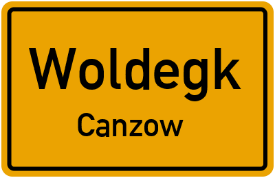 Straßenverzeichnis Woldegk Canzow