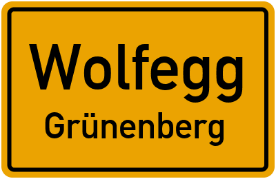 Straßenverzeichnis Wolfegg Grünenberg