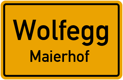 Straßenverzeichnis Wolfegg Maierhof