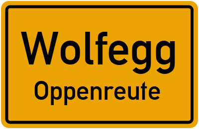 Straßenverzeichnis Wolfegg Oppenreute