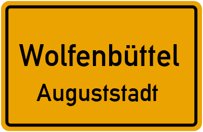 Ortsschild Wolfenbüttel Auguststadt