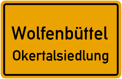 Straßenverzeichnis Wolfenbüttel Okertalsiedlung
