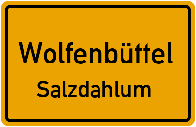 Straßenverzeichnis Wolfenbüttel Salzdahlum