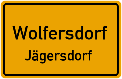 Straßenverzeichnis Wolfersdorf Jägersdorf
