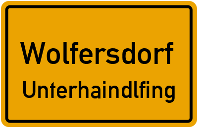 Straßenverzeichnis Wolfersdorf Unterhaindlfing