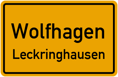 Straßenverzeichnis Wolfhagen Leckringhausen