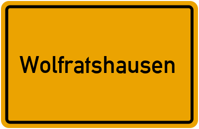 Ortsschild von Stadt Wolfratshausen in Bayern