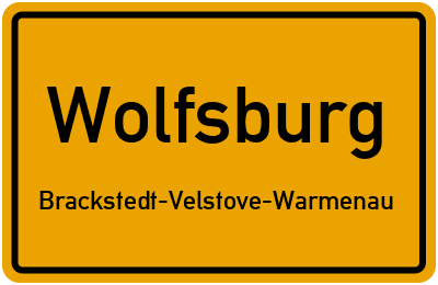 Straßenverzeichnis Wolfsburg Brackstedt-Velstove-Warmenau