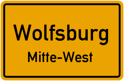 Straßenverzeichnis Wolfsburg Mitte-West