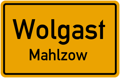Straßenverzeichnis Wolgast Mahlzow