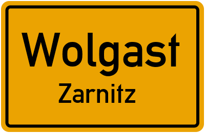 Straßenverzeichnis Wolgast Zarnitz