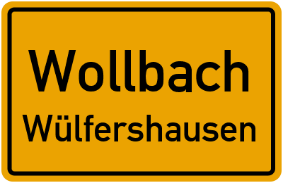 Straßenverzeichnis Wollbach Wülfershausen